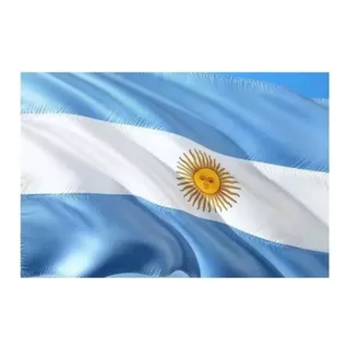 Bandera Argentina 130x250 Cm Con Sol Flameo Grande 