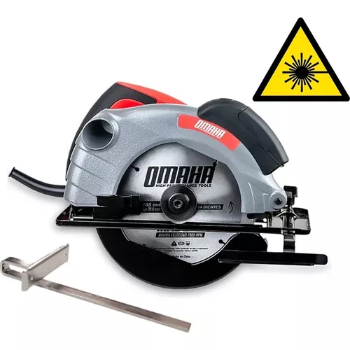 Sierra Circular Mano 1500w Omaha Laser 185mm Guia Hoja 7 1/4