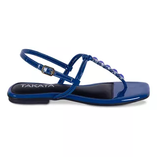 Sandalia Rasteirinha Feminina Flat Casual Pedras A7.07 Full