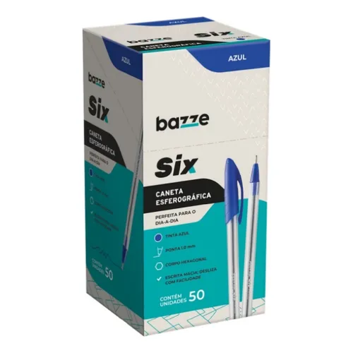 人気ランキング1位～（売れ筋商品） Caneta Bazze - C/50 Caixa Azul 1.0mm Six Esferografica サブカルチャー