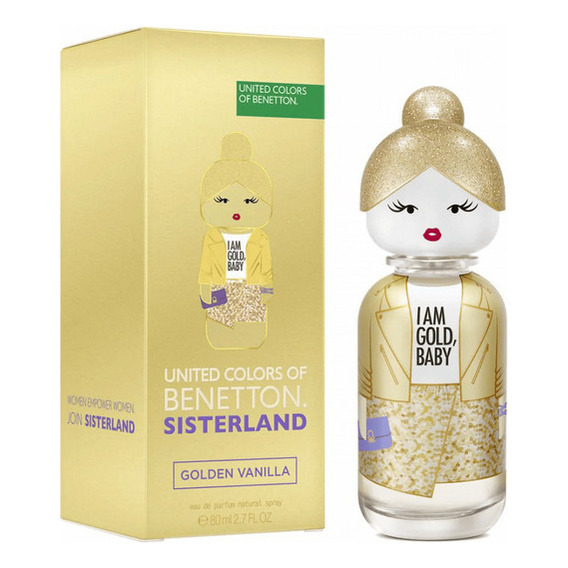  Perfume Benetton Sisterland Golden Vanilla EDT 80ml para mujer EDP 80 ml para  mujer  
