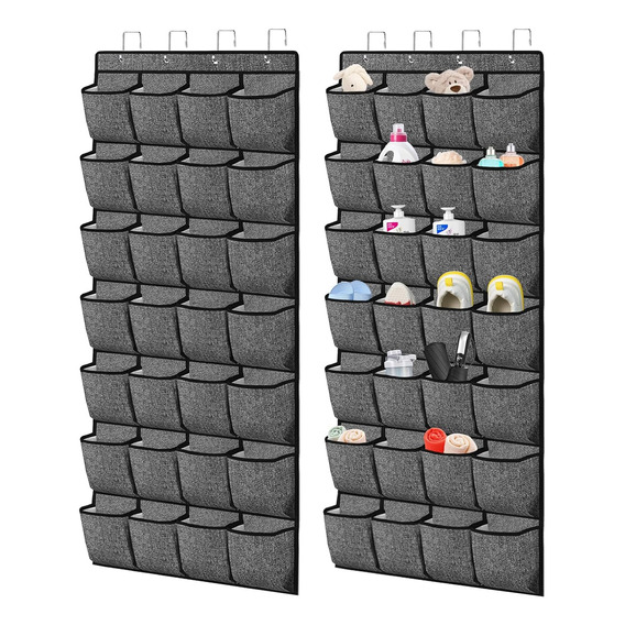 2pc Organizadores Zapatero Colgantes Puerta Closet 28 Par