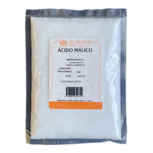 Ácido Málico Acidulante Natural 1 Kilogramo Granel