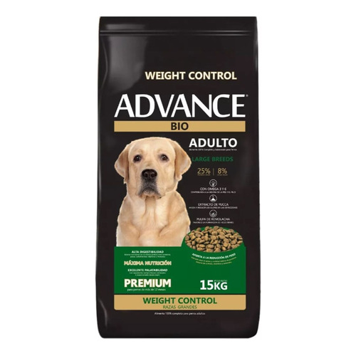 Alimento Advance Perro Adulto Light Weight Control X 15 Kg