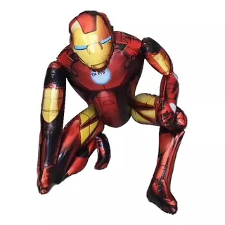 Globo 3d Super Heroe Ironman Fiesta Cumple Decoracion Marvel