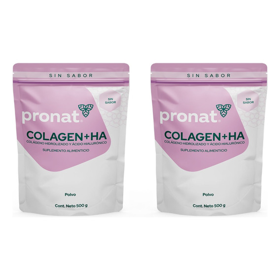 Kit 2 Piezas - Colágeno Hidrolizado +ha (500 Gr) Pronat