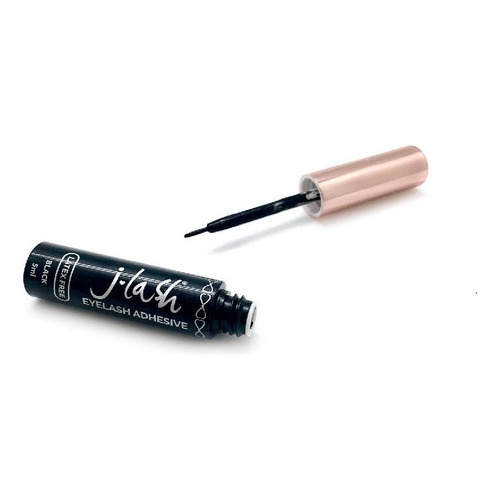 Pegamento Para Pestañas Con Aplicador Clear Jlash Color Negro