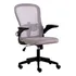 Silla Oficina Weir Ergonómica Giratoria Para Escritorio Gris Material Del Tapizado Cuero Sintético