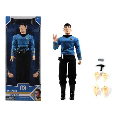 Muñeco Mr Spock Star Trek Mego Series Articulado 35cm