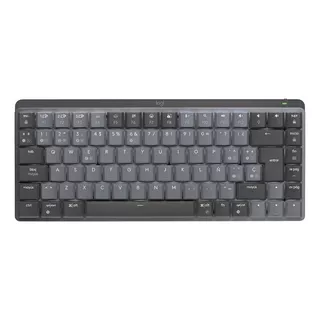 Teclado Bluetooth Logitech Master Series Mx Mechanical Mini Qwerty Español España Color Grafito Con Luz Blanca