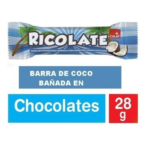 Chocolate Ricolate Con Coco De 18 Unidades