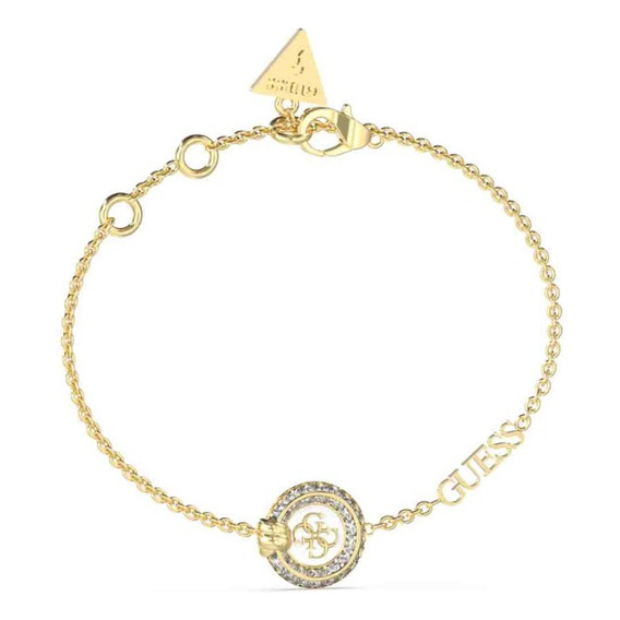  Pulsera Guess Jubb04053jwygwhs De Acero Inoxidable Color Dorado Para Adultos 19cm De Largo