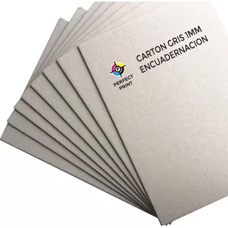 Plancha Carton Prensado Gris X 10 Unidades 1mm 70x100