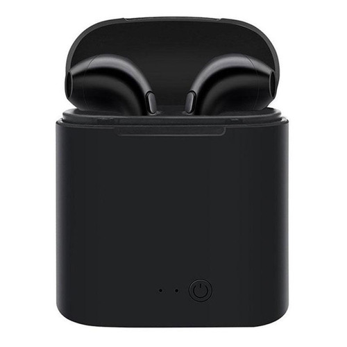 Audífonos in-ear inalámbricos i7S TWS negro con luz LED