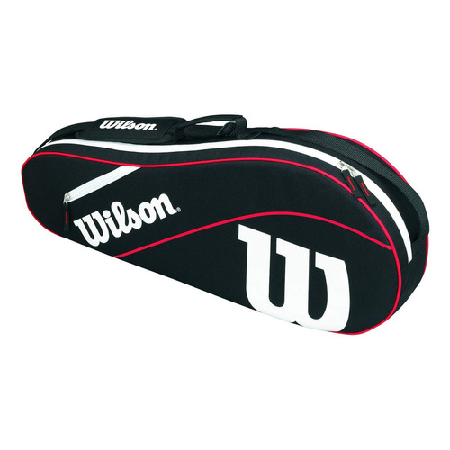 Raquetero Wilson Advantage para 3 raquetas color negro de noche