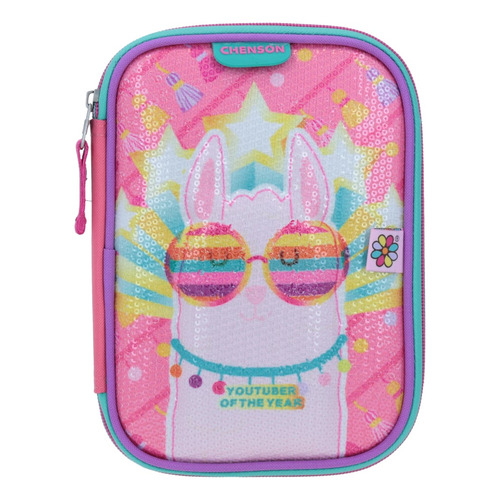 Lapicera Organizador Escolar Happy Girl Llama Hg65420-p Chei