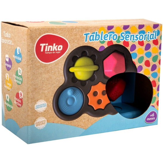  Tablero Sensorial Mordillo Juego De Goma Bebe Tinko