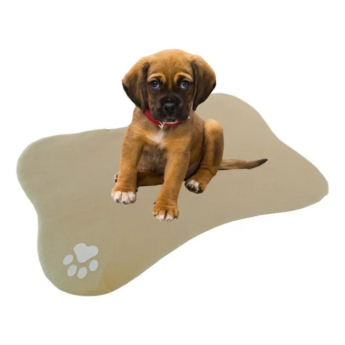 Cama En Forma De Hueso Para Mascotas. Color Beige MercadoLibre