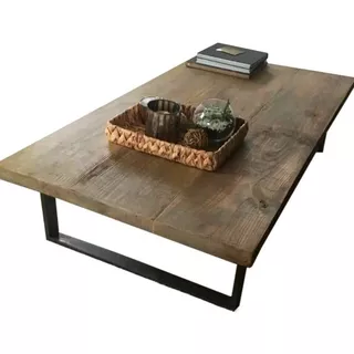 Mesa Ratona Hierro Madera Industrial