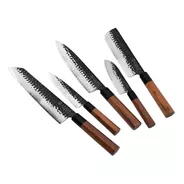 Set 5 Cuchillos - Zero Knives - Aus 10 Wooden Set