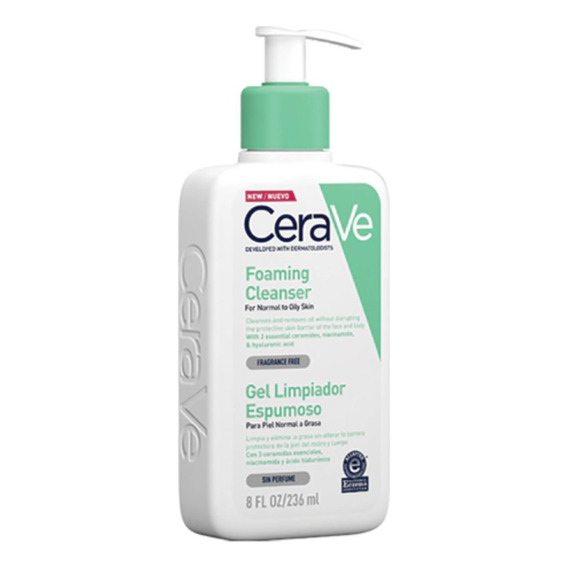 Cerave Gel Facial Limpiador Espumoso X236ml