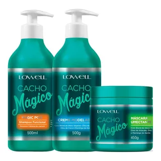Lowell Cacho Mágico Shampoo + Creme Modelador + Máscara