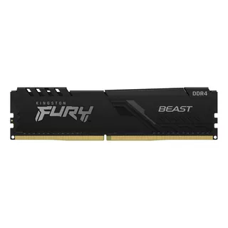 Memoria Ram Fury Beast Ddr4 Gamer Color Negro 8gb 1 Kingston Kf432c16bb/8