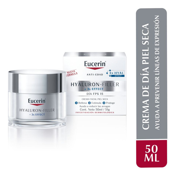 Crema Facial Antiarrugas Eucerin Hyaluron-filler Día 50ml