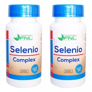 2x Selenio Complex 200 Mcg 60 Caps + Vit C, Magnesio Y Zinc