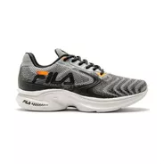 Zapatillas Para Hombre Fila Racer Flexion Color Gris/negro/naranja - Adulto 40 Ar