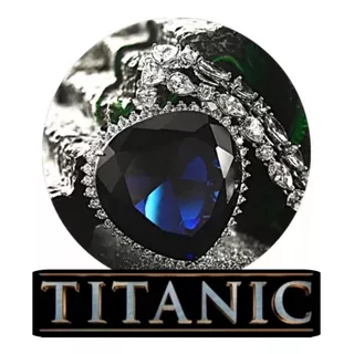Collar Titanic Original Corazón Del Mar Chapado Oro Blanco