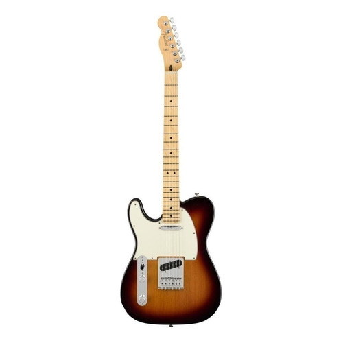 Guitarra eléctrica para zurdo Fender Player Telecaster de aliso 3-color sunburst brillante con diapasón de arce