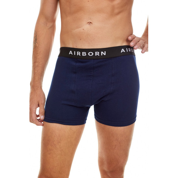 Boxer Liso Marino Airborn