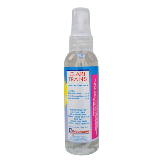 Líquido Spray Limpiador Y Anti Empañante Lentes/gafas 60 Cc
