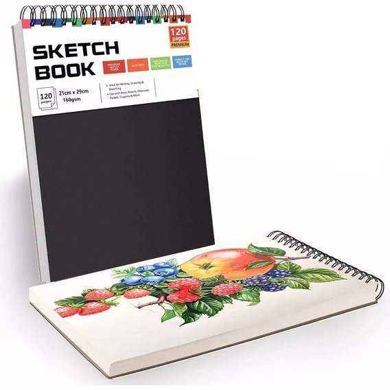 Cuaderno A4 De Boceto Y Dibujo 120 Páginas Blank Sketchbook