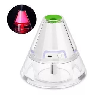 Humidificador Vaporizador Purificador Pirámide Difusor Luz 