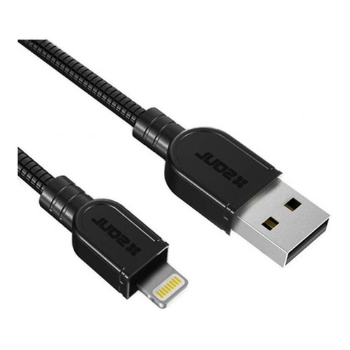 Cable Soul Flex Para Celular iPhone - 1 Metro Color Negro