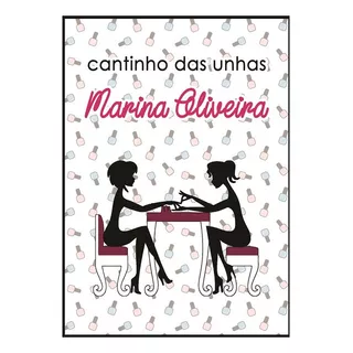 Placa Decorativa Manicure Mdf Personalizada Com Nome Cantinho Das Unhas