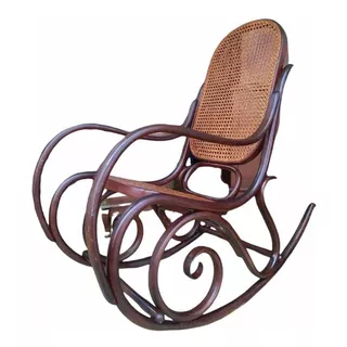 Mecedora Antigua Diseño Thonet Con Esterilla Buen Estado