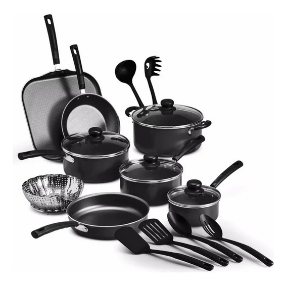 Batería De Cocina Tramontina 18 Piezas Primaware Gris