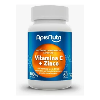 Vitamina C + Zinco 60 Cápsulas Apisnutri