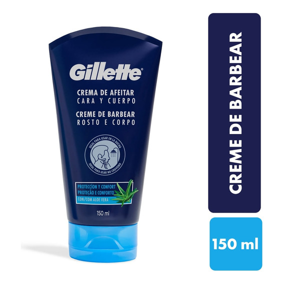 Crema Afeitar Gillette Cara Y Cuerpo X 150ml