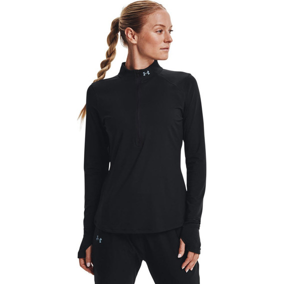 Camiseta Manga Larga  Qlifier Run 2.0 1/2 Zip Para Mujer   N