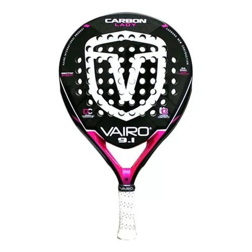 Raqueta de pádel Vairo Carbon Lady 2015 color negro/rosa | MercadoLibre