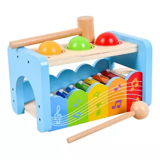 Xilofono Marimba Para Martillar Juego Didáctico Montessori
