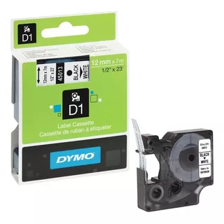 Fita Dymo D1 45013 Preto No Branco 12mmx7mts Label Manager