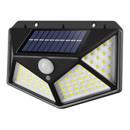 Lampara Solar 100 Led Exterior De Pared Sensor De Movimiento
