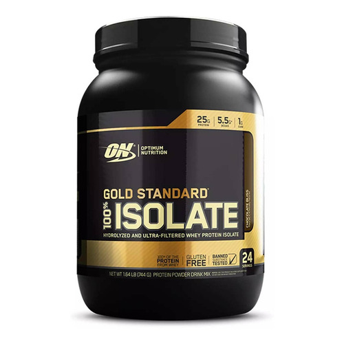 Suplemento en polvo Optimum Nutrition  ON WHEY 100% GOLD STANDARD Gold Standard 100% Whey proteína sabor chocolate bliss en pote de 744g