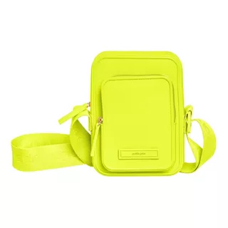 Bolsa Petite Jolie Ted Bag Alça Gorgorão Bolso Frontal Cor Verde Fluorescente