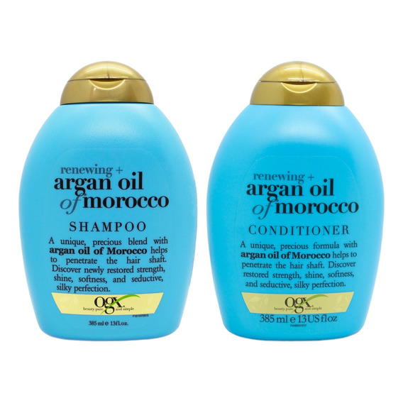 Ogx Argan Oil Of Morocco Shampoo + Enjuague Cabello 385ml